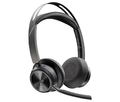 Poly Voyager Focus 2-M USB-C-C Headset USB-C/A Adapter Charging Stand