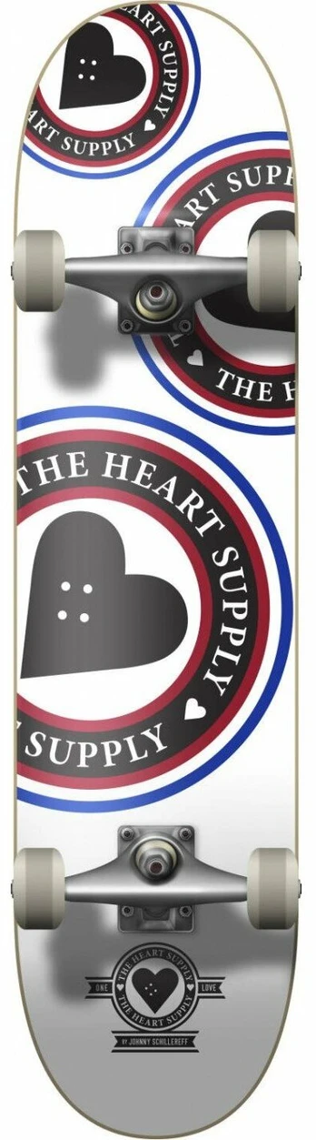 Riedlentė Heart Supply Orbit Logo Complete, balta/juoda