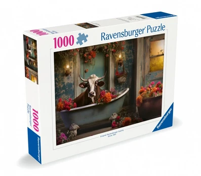 Ravensburger - Puzzle 1000 The Cow in the Bathtub