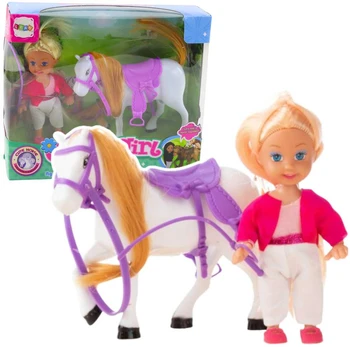 Mini lėlė jojikė su žirgu