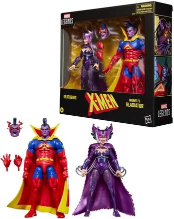 Hasbro Marvel Legends Series X-Men Deathbird & Marvel's Gladiator pack 2 figures 15cm