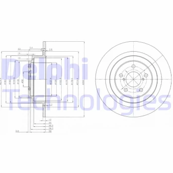 Stabdžių diskas DELPHI BG4154
