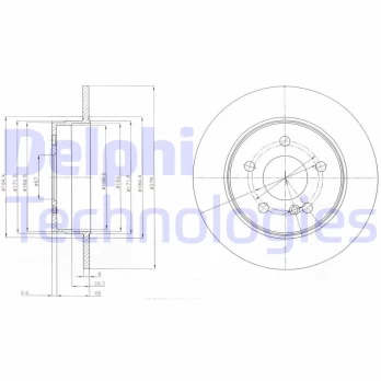 DELPHI BG4152 Brake Disc