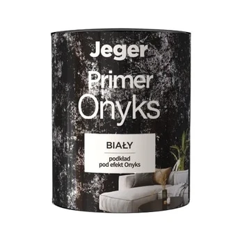 Gruntas, sienoms Jeger Onyks Primer White, balta, 1 l