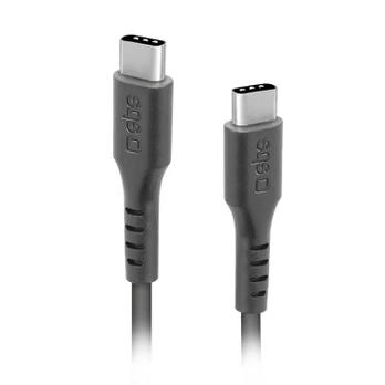 „Kabelis“ USB SBS mobilusis USB-C – USB-C 3 m Juodas (TECABLETCC3M)