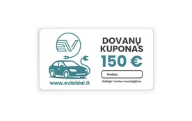 Dovanų kuponas 150 Eur kaina