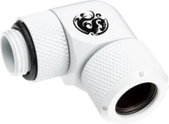 Perėjimas BitsPower Deluxe White Advanced Rotary G1/4" 90-Degree Multi-Link Adapter For OD 12MM kaina