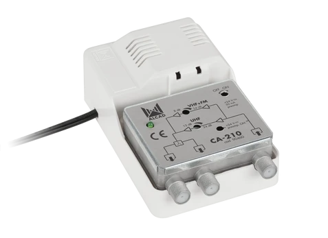 24V CA-210 ALCAD plačiajuosčio ryšio antenos stiprintuvas