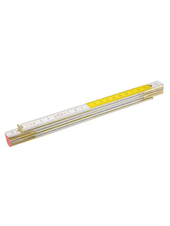 Metras medinis 2 m., sulankstomas, baltas