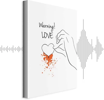 Artgeist Paveikslas - Warning! Love (1 Part) Vertical