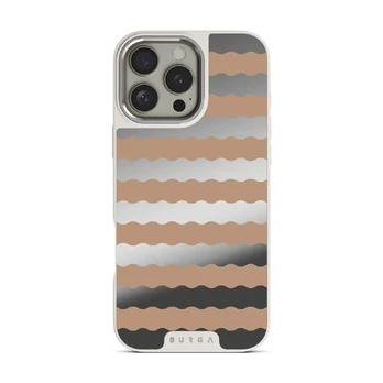Golden Sand - iPhone 16 Pro Case, Elite Mirror Light (MagSafe) / Silver
