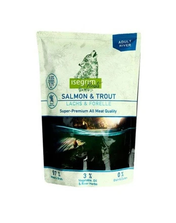 ISEGRIM Adult River Roots Lašiša ir upėtakis 410 g