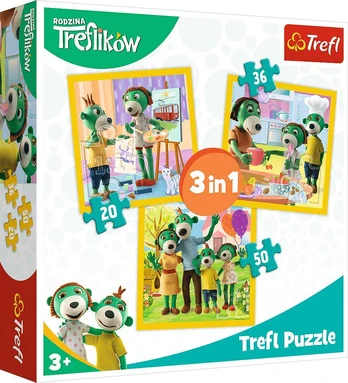 Trefl dėlionė 106 vnt. - Treflikų šeima