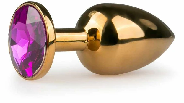 Sinner Gear Aliuminio Plug with Crystal Accent - Medium, Sidabrinis