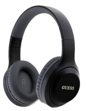 Adapteris Guess Guess Classic Silver Logo Bluetooth Stereo Headphone Black