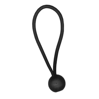 Elastiniai tvoros tvirtinimo dirželiai, juodi, 10 vnt.