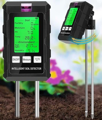 WADEO Dirvožemio matuoklis su LCD ekranu