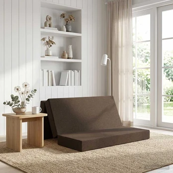 Čiužinys Sulankstomas Sofos Lova 180 x 67 x 45 cm Taupe