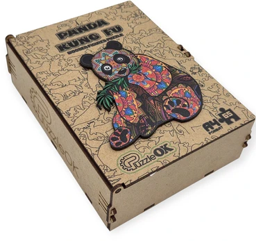Medinė dėlionė Panda 65 det
