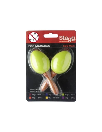 Plastikiniai marakasai Stagg EGG-MA S/GR (2 vnt.)