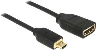 Delock Adapterio kabelis micro HDMI - HDMI 4K kaina