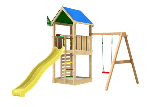 Žaidimo aikštelė Jungle Gym Lodge 1 Swing