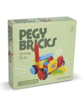Miniland konstruktorius „Pegy Bricks Vroom Ride“