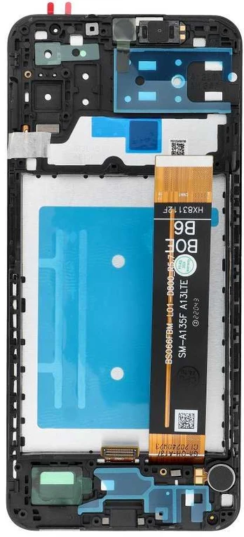 LCD ekranas SAMSUNG A13 4G A135 OEM rėmeliui su komponentais