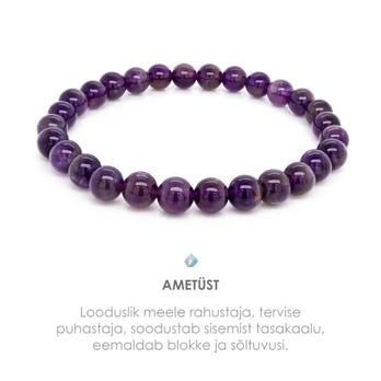 Apyrankė Ametistas 6mm