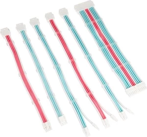 Kabelis Kolink Core Adept Braider Cable Extension Kit 24-pin male, 24-pin male, 0.3 m, mėlyna/rožinė
