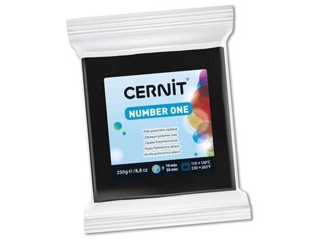 Polimerinis molis Cernit No.1 100 black, 200g