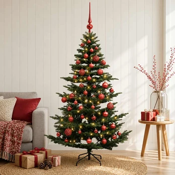 Dirbtinė kalėdinė eglutė su rutuliuku 150 cm 150 LED