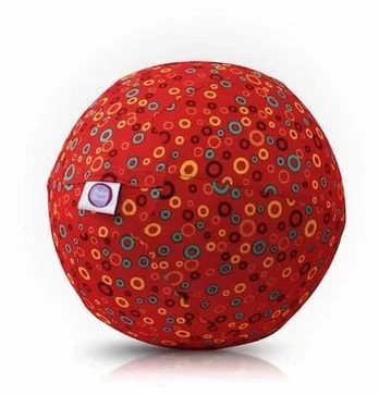 Akcija! Bubabloon lateksa balons ar auduma pārvalku Circles Raudona
