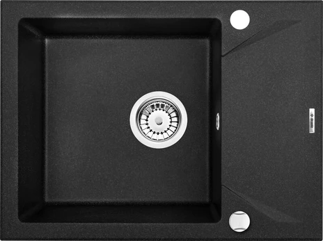 Deante granitinė virtuvinė plautuvė Deante Evora ZQJ G11A, Graphite