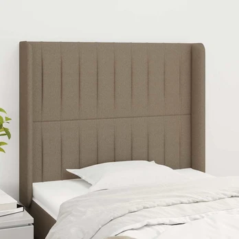 Galvūgalis su auselėmis, taupe, 93x16x118/128cm, audinys