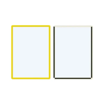 Magnetiniai ženklinimo laikikliai Frames4Docs A3, 10 vnt., geltoni