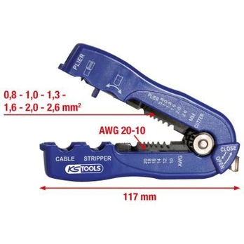 Izoliavimo šalinimo įrankis KS TOOLS 115.1252