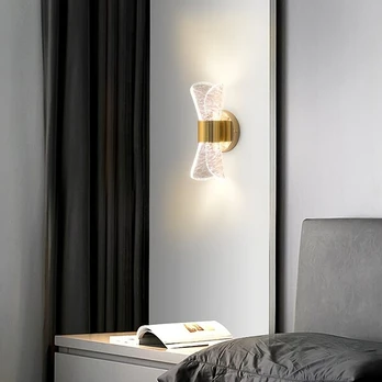 Modernus LED sieninis šviestuvas, Juodas tiesus garsiakalbis