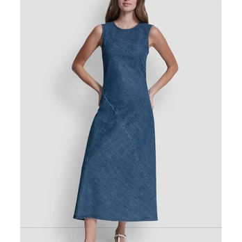 Midi suknelė moterims, Marga, Knotted strap v-neck