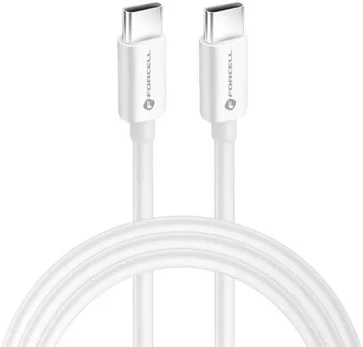 Forcell USB-C - USB-C kabelis - 100W Power Delivery i QC 4.0, e-mark Chip - 2 m