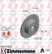 Stabdžių diskas ZIMMERMANN 600.3258.52 kaina