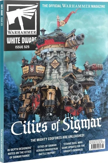 Games Workshop Warhammer - Baltas DWARF 525 žurnalas