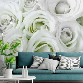 Artgeist Fototapetas - Satin Rose (Green)