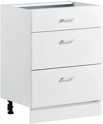 VEVOR Balta „Shaker“ grindinė spintelė 60 cm