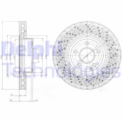 Stabdžių diskas DELPHI BG9076C kaina