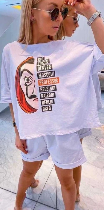Baltas moteriškas komplektas Vendetta