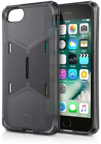 Dėklas ITSKINS MAGNETA cover til iPhone 8 Plus / 7 Plus / 6s Plus / 6 Plus® + mobilholder til bilen. Sort