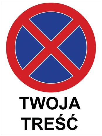 Ženklas draudimas statyti automobilį jūsų tekstas 20x30 cm dibond
