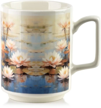 Affek Design MOJRA Puodelis 350ml 8x11x10cm nenufar