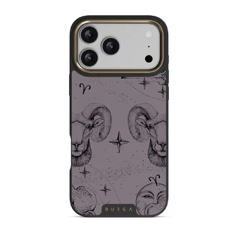 Aries - iPhone 17 Pro Max Case, Elite Dark (MagSafe) / Gold / Purple
